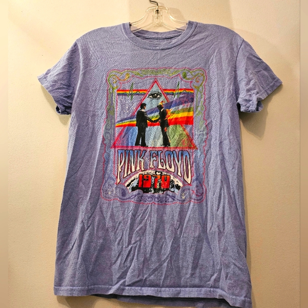 Pink Floyd 1970 Graphic Chalk Purple T-shirt | Size Small
